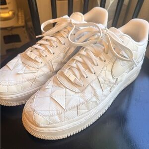 Nike White Quilted Sneakers